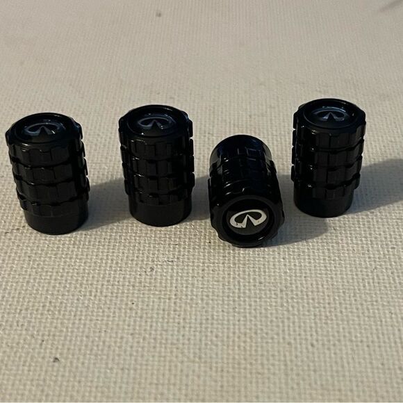Infinity valve Stem caps in black set of 4 NWT - Picture 2 of 4